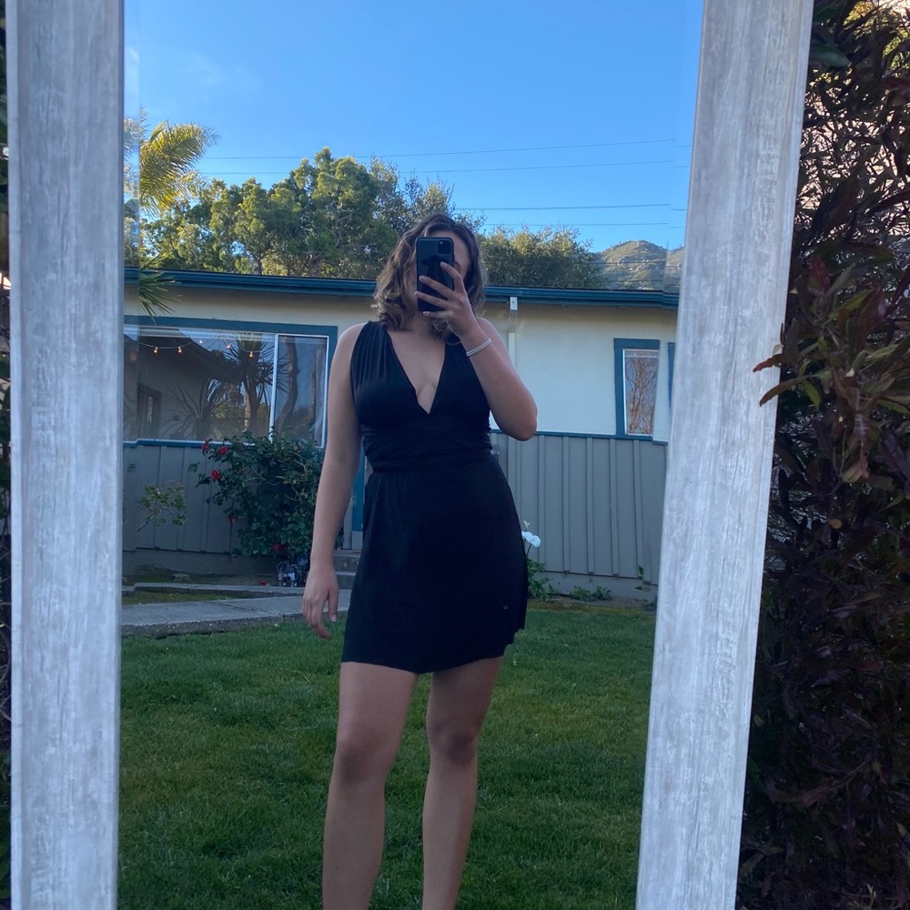 Adjustable top little black dress